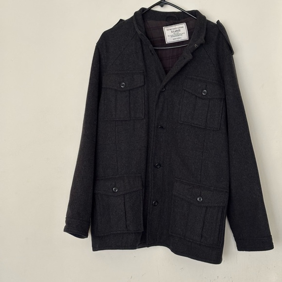 Old Navy Men’s Charcoal Wool Blend Coat Size XL - Picture 9 of 10